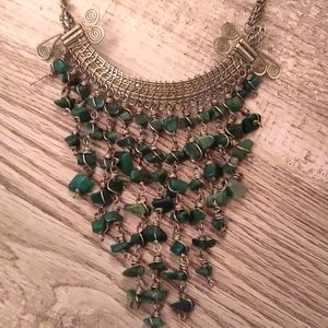 Stunning Egyptian style metal necklace